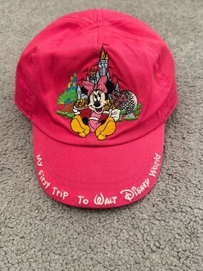 Disney Pink Minnie Mouse Toddler 'My First Trip to Walt Disney World' Cap